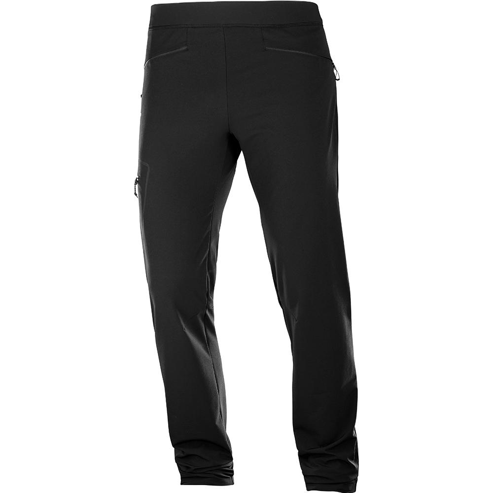 Salomon WAYFARER AS TAPERED - Mens Pants - Black - NZ (20318-HNGD)